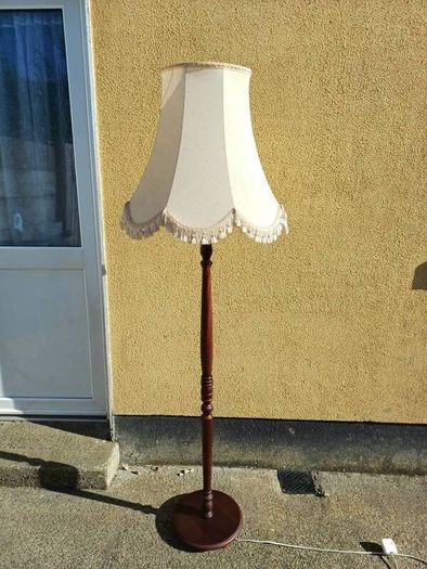 Vintage Mahogany Floor Lamp