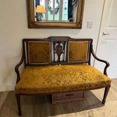 Edwardian Two-Seater Settee