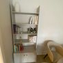 Grey Wooden Bookcase Display Shelf Dutch design Image 3