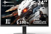 Minifire 24 Inch Gaming Monitor 180Hz 1Ms FreeSync HDR 110 sRGB FHD 1080P Computer Monitor HDMI DP Ports Eye Care Frameless VESA 75  75(MFG24F4L HDMI Included)