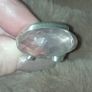 Vintage 925 silver rose quartz ring Image 6
