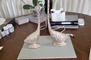 Loving Swan pair metal
