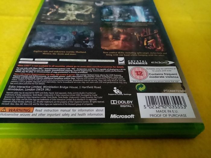 Tomb Raider Underworld Xbox 360 Games Original