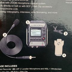 Zoom F1 Field Recorder & Clip-on Microphone (BRAND NEW)