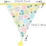 NEW SALE | Fabric Bunting Banner with Tassel, 3.3M Double Sided Cotton Tassel Banner Image 2