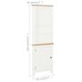 Corner Cabinet 59x36x180 cm Solid Oak Wood Image 2