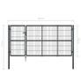 Garden Gate with Posts Steel 350x120 cm Anthracite Image 6