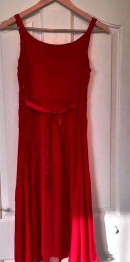 Red Chiffon  Dress