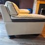 2 seater italian leather sofa Image 3