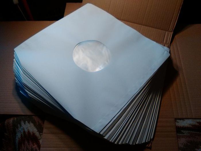 Over 32% 50 x 12 inch Poly Paper Inner Sleeves - ANTI-STATIC Protection for your vinyl Record Collection - PREMIUM TOP QUALITY