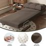 4-in-1 Folding Sofa Bed, Single Convertible Chair Bed with 5-Position Backrest & Pillow, Padded Sleeper Couch for Living Room Guest Image 4