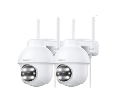 GALAYOU 2 pack - 2K Security Camera Outdoor, 360 CCTV Camera, Home Security WiFi Camera with Color Night Vision, Pan-Tilt View