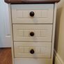 Bedside locker / table - 3 drawers Image 2