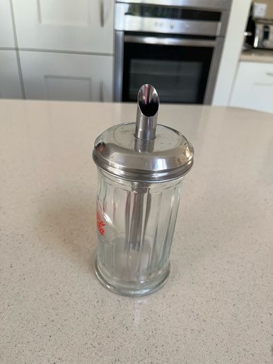 Coca Cola Glass Sugar Dispenser