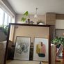 Large Luxury Square Mirror 120x120cm Solid Wood Image 2