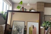 Large Luxury Square Mirror 120x120cm Solid Wood Frame &amp; Gold Detail