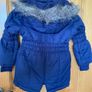 Brand New Girl's Navy Long Line Winter Coat Image 4
