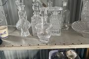 Lead crystal decanters