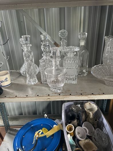 Lead crystal decanters