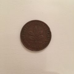 1961 German 2 pfennig
