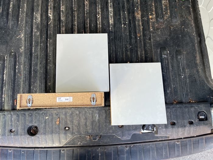 IKEA floating shelves