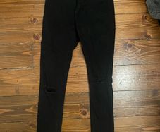 JC & JQ black denim jeans size UK 8
