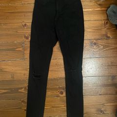 JC & JQ black denim jeans size UK 8