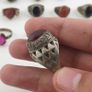 15 Traditional Brass Stone & Glass Rings Rustic Antique Jewellery Image 8