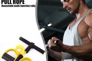 Multi Function Tension Rope Bands for Fitness Exercises Elastics Tape Home Resistance Bands 4 Tube Elastic Pedal Puller