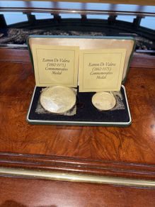 Irish Eamon De Valera Silver coin set RARE