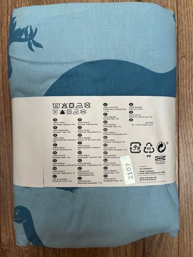 BNWT IKEA single dino duvet set