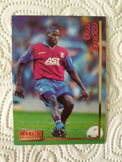 Ugo Ehiogu Aston Villa Football Trading Card 1995 to 1996