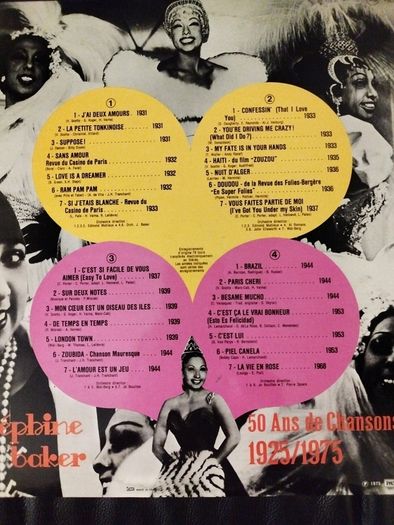 Josephine Baker 50 ans de Chansons 2lp