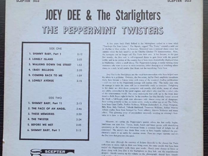 Joey Dee and The Starlighters LP