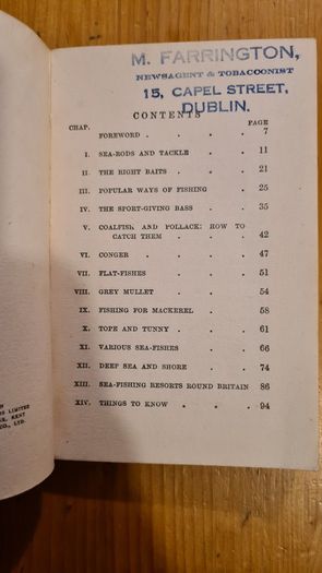 Sea-fishing. By Arthur Sharp. First Edition Paperback With Dustjacket. In Good Condition.
