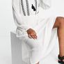White & Black Embroidered Boho dress Image 3