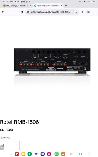 Rotel RMB-1506 Power Amplifier x 6 Channel New Current Model High quality engineering from Japan bargain less than half price