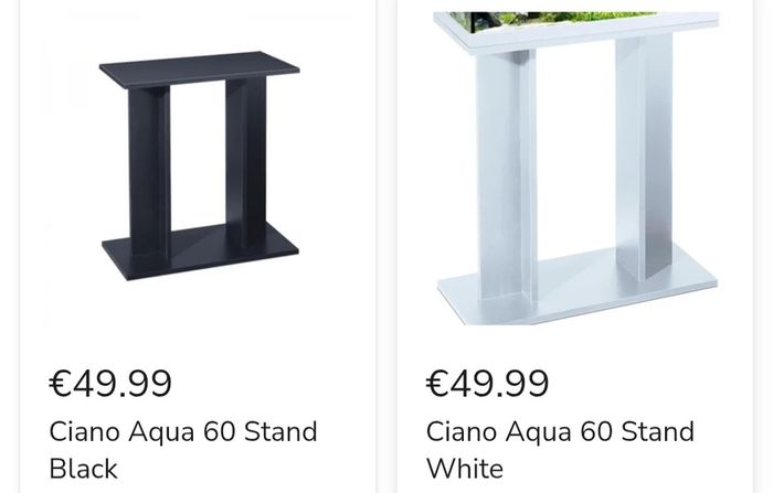 Two Fish Tanks / Stands