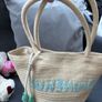 Girls summer straw bag Image 3