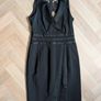 Karen Millen Signature Black Tuxedo Wrap Pencil Dress (UK 12) Image 3