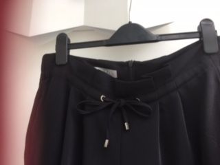 Black "PAPERBAG" TUZZI pants size 12/38 (30" leg)