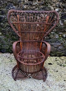 Mid-century italian bamboo & rattan Biancamano lounge chair by Lio Carminati & Gio Ponti
