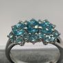 Sterling silver 925 ring with Blue Apatite Image 3