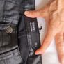 Dunnes Stores Black Coated Leather-Look Skinny Jeans Image 8