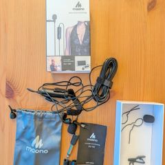 Maono AU100 Lavalier Lapel Microphone  Complete in Box