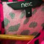 NWOT NEXT ladies shocking pink animal print dress size 14 Image 4