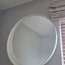 White Round Mirror Image 3