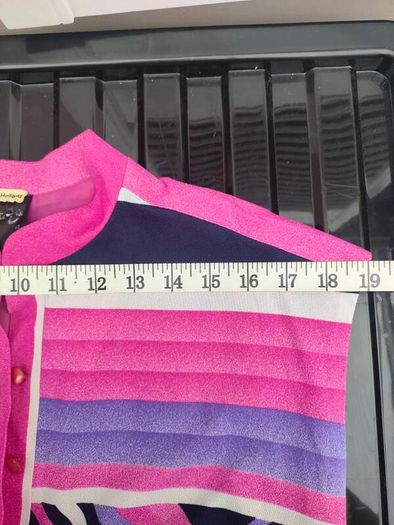 Vintage 70s pink striped A-line dress size S/M Postage included