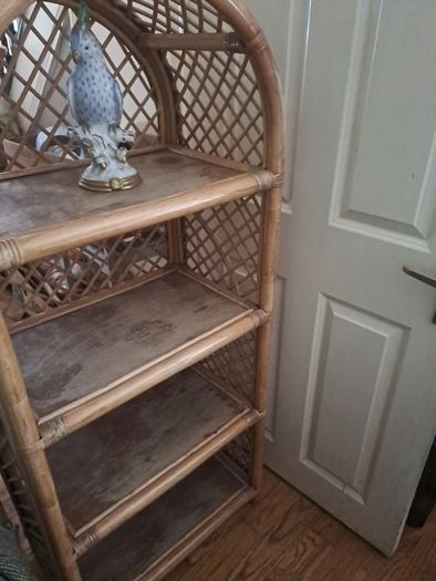 Vintage Cane Shelves Quality