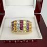 Silver Multi-Gemstone Statement Ring Harry Ivens Image 7